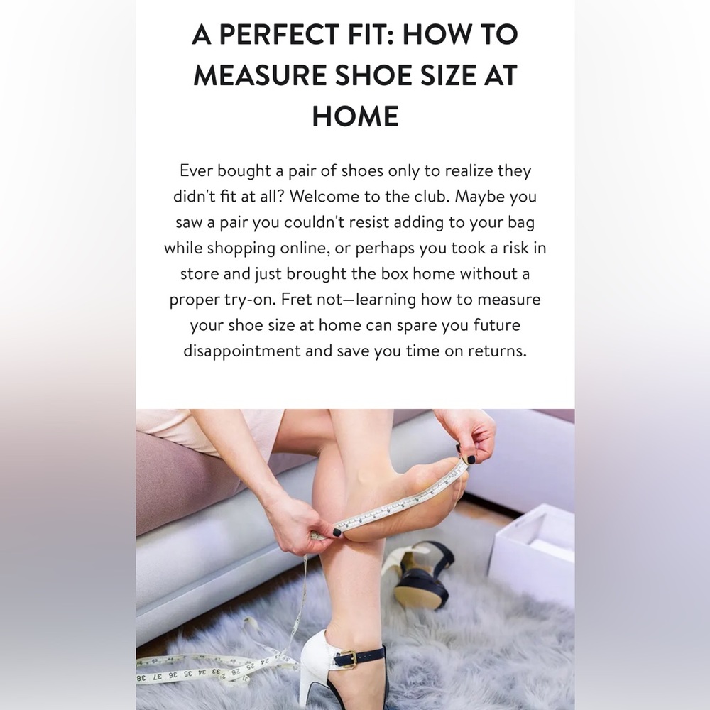 How to Measure Your Shoe Size at Home